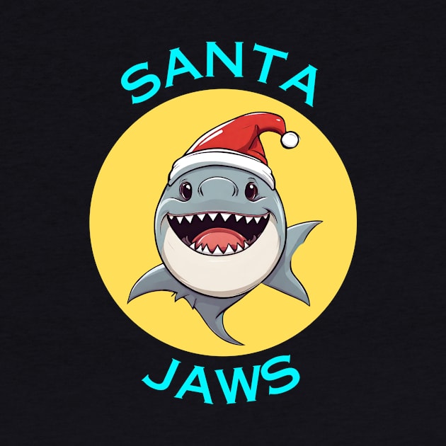 Santa Jaws | Santa Claus Pun by Allthingspunny